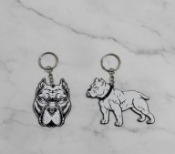 Porządny breloczek na co dzień zawieszka do kluczy pitbull amstaff 2szt