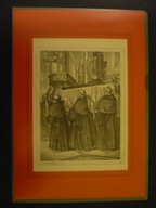 A. Ziegler, Historia Austrii - śmierć opata ze św. Stefana, oryg przed 1837