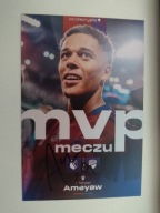 Zdjęcie 10x15 autograf Raków sezon 24/25 MVP Michael Ameyaw