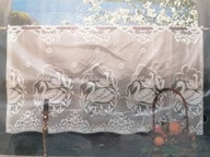 ZAZDROSTKA FIRANKA ŁABĘDZIE 52 x 160 NOWA