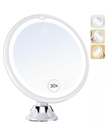 AUXMIR Lusterko kosmetyczne LED 30x 3 tryby światła