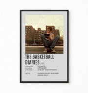 Plakat A4 z ramką "THE BASKETBALL DIARIES" 21x29,7cm