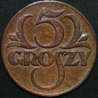 5 groszy 1928 - przyzwoity egzemplarz