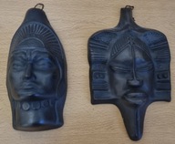 Czarne maski na ścianę, ponad 40-letnie