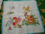 chusteczka do nosa PRL motywy z bajek