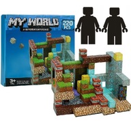 KLOCKI MAGNETYCZNE KLOCKI SZEŚCIANY 220 KLOCKÓW W TYM 2 FIGURKI GIGANTYCZNY