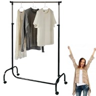 WIESZAK STOJĄCY NA KÓŁKACH XXL 175 CM PROMOCJA DO GARDEROBY NA UBRANIA