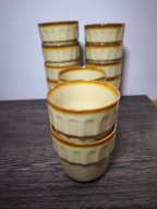 Porcelit (kamionka) Tułowice kubeczki 12 sztuk PRL vintage 70.XX