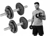 Hantle żeliwne regulowane Hop-Sport 2x 10 kg