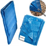 PLANDEKA WODOODPORNA GRUBA 6X8M OKRYCIE PŁACHTA MROZOODPORNA WZMACNIANA 8X6