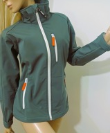 GRIZZLY szara kurtka wielofunkcyjna softshell wodoodporna zamek S