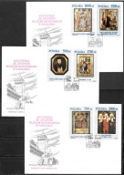 *FDC ROCZNIK 1991 Fi 3158-63 kas. 3 szt. MUZEUM NARODOWE / komplet