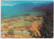 Bieszczady serpentyny pod Brzegami Górnymi lata 70 brak stempla