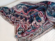 duża wielokolorowa chusta jedwab