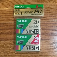 Fuji VHSC TC-20 Super HG Compact Videocassette (2) Pack