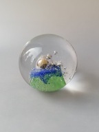 DUŻY SZKLANY PRZYCISK DO PAPIERU