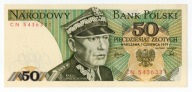 50 zł 1979 - CN - Stan 1, UNC. Stopień rzadkości L5. RZADKI