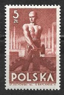 ROCZNIK 1947 Fi 437c** fioletowobrązowy pap.z !!! RZADKI PAPIER gw/opis