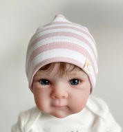 Bawełniane czapeczki dla noworodków 0-3m