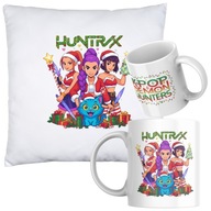 ZESTAW Kubek+ Poduszka HUNTRIX K-POP ŚWIĘTA PREZENT BOŻE NARODZENIE MIKOŁAJ