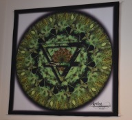 AM Makata ze wzorem żywiołu Ziemi Wymiary 100x100 cm. Rękodzieło - Unikaty