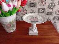 MALOWANA OZDOBNA PATERA TACA SHABBY CHIC