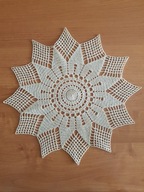 SERWETA SERWETKA SZYDEŁKOWA Z KORDONKA /RĘKODZIEŁO ROBÓTKI RĘCZNE SZYDEŁKO