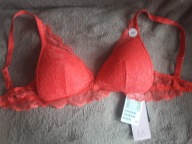 Biustonosz czerwony koronkowy 65C H&M