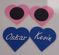 Personalizowany magnes serce z imieniem – idealny na prezent!