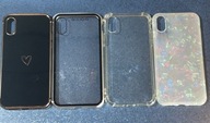 Smartfon Apple iPhone X KOLOROWE PLECKI ETUI ALUMINIOWE PODWÓJNE - 4 SZT