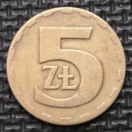 *P[0221] POLSKA 5 złotych 1976 Polska Rzeczpospolita Ludowa Orzeł heraldyka