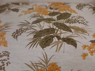 VINTAGE OBRUS SERWETA SERWETKA LNIANY SKANDYNAWSKI ZIOŁA