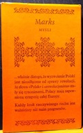 MARKS, Karol - Myśli [Biblioteczka Aforystów - PIW 1978]