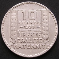 Francja 10 franków 1930 - srebro