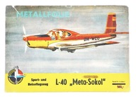 MODELL-BOGEN KRANICH 1962 L-40 Meta-Sokol 1:40