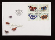 Szwecja 1999 MOTYLE MiNr 2125-2128 FDC CZESŁAW SŁANIA