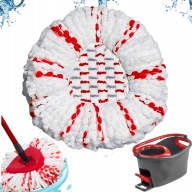 6 x Wkład do mopa obrotowego mikrofibra biały 32 cm