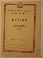 POLISA - PZU - PAŃSTWOWY ZAKŁAD UBEZPIECZEŃ, Warszawa 1970 r. + LEGITYMACJA