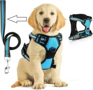 Szelki dla psa + smycz bezuciskowe mocne odblaskowe bez ciągnięcia roz. S