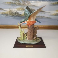 Figurka Zimorodek Kingfisher | Porcelana Biskwit | 26 cm