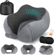 Ergonomiczna Poduszka Podróżna na Szyję Cirorld – Pianka Memory, Regulowana