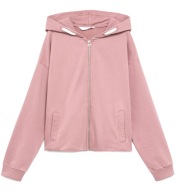 MANGO pudrowa bluza dresowa z kapturem 14 15 lat
