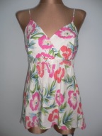 NOWA bluzka KWIATY 100% JEDWAB 38 40