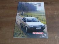 Subaru Justy 1000 1200 Allrad 4WD - 1989 czytaj opis folder prospekt