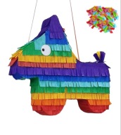 Piniata Osioł / Osiołek 40*40*8cm. Konfetti gratis.