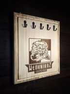 Wieszak uchwyt na klucze z grawerowanym logiem Włókniarz Częstochowa