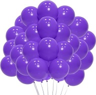 Balon Fioletowy 50 Sztuk - 12" 30 cm - NATURALNY LATEKS