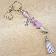 Brelok do kluczy Róża lila zawieszka 6423 Oliwia Kurowska, Kuba Kurowski