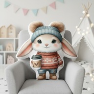 Poduszka kształtka przytulanka królik 40cm