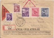 GENERALNE GUBERNATORSTWO -LWÓW -PRAGA -koperta obieg 1943 rok polecony erka